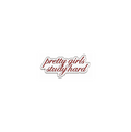 Pretty Girls Study Hard Sticker